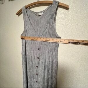 Elegant Gray Button-Down Mini Dress